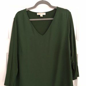 Michael Kors mixed media blouse